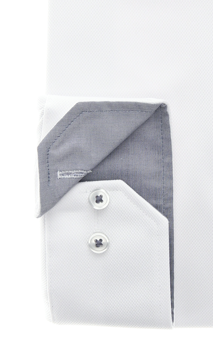 ボタンダウンワイシャツ【NON IRONTECH】【＃すごシャツ】 ホワイト 首周り:37cm,裄丈:78cm