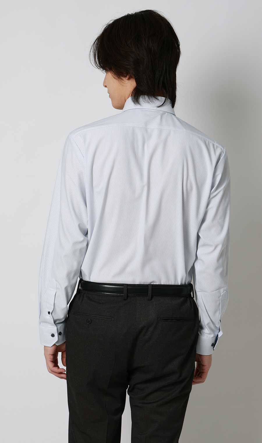 ボタンダウンワイシャツ【NON IRONTECH】【＃すごシャツ】 ブルー 首周り:37cm,裄丈:78cm