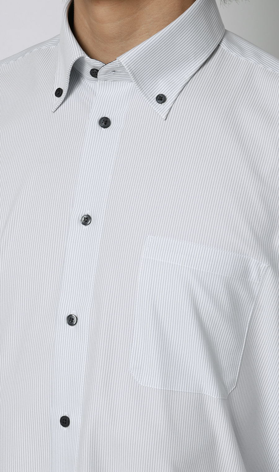 ボタンダウンワイシャツ【NON IRONTECH】【＃すごシャツ】 ブルー 首周り:37cm,裄丈:78cm