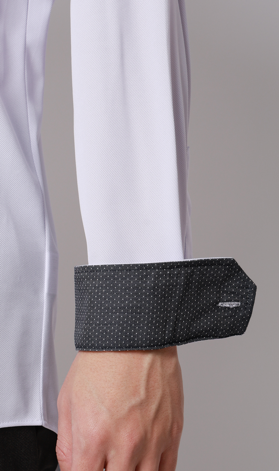 ボタンダウンワイシャツ【NON IRONTECH】【＃すごシャツ】 パープル 首周り:37cm,裄丈:78cm