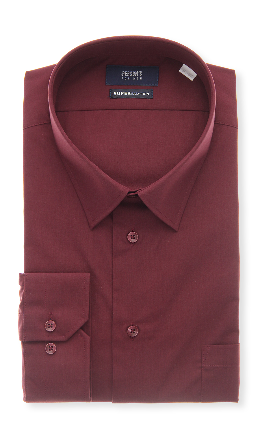 レギュラーカラースタイリッシュワイシャツ【キング】【セレモニー】 ワイン 首周り:45cm,裄丈:88cm