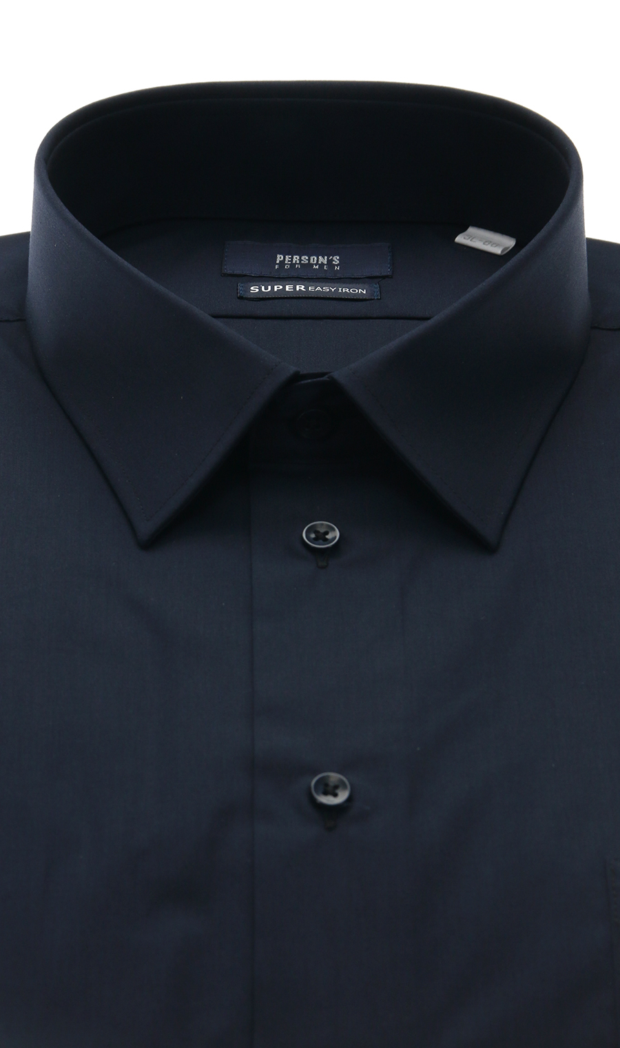 レギュラーカラースタイリッシュワイシャツ【キング】【セレモニー】 ネイビー 首周り:45cm,裄丈:88cm