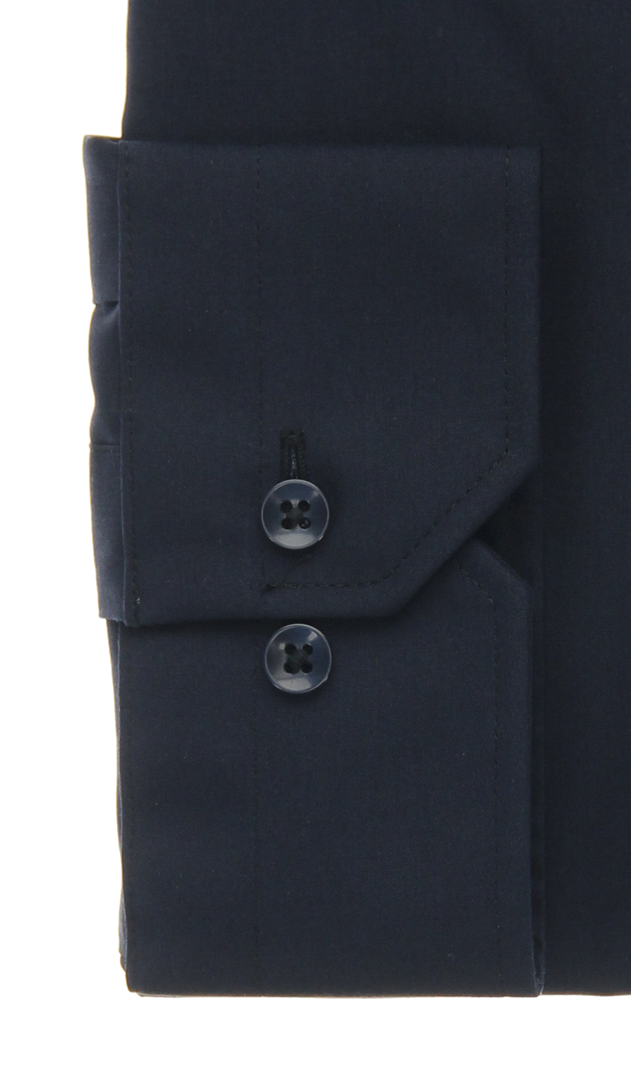 レギュラーカラースタイリッシュワイシャツ【キング】【セレモニー】 ネイビー 首周り:45cm,裄丈:88cm