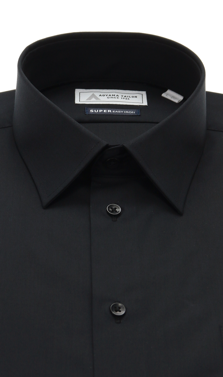 レギュラーカラーワイシャツ【キング】【セレモニー】 ブラック 首周り:45cm,裄丈:88cm