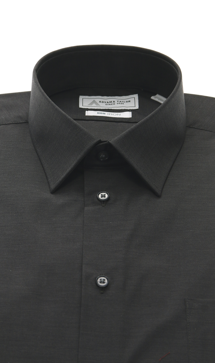 レギュラーカラーワイシャツ【セレモニー】【NON IRON】【OEKO-TEX】 チャコール 首周り:41cm,裄丈:86cm