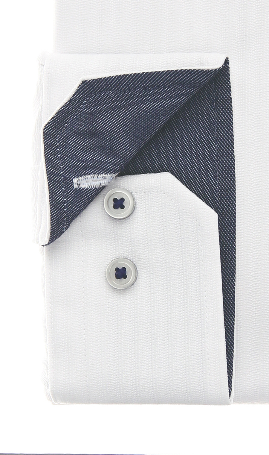 ワイドカラーワイシャツ【NON IRONTECH】【#すごシャツ】 ホワイト 首周り:37cm,裄丈:78cm