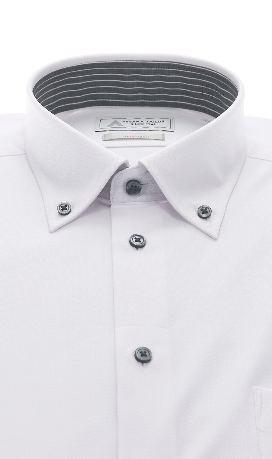 ボタンダウンワイシャツ【NON IRONTECH】【＃すごシャツ】 ホワイト 首周り:41cm,裄丈:86cm