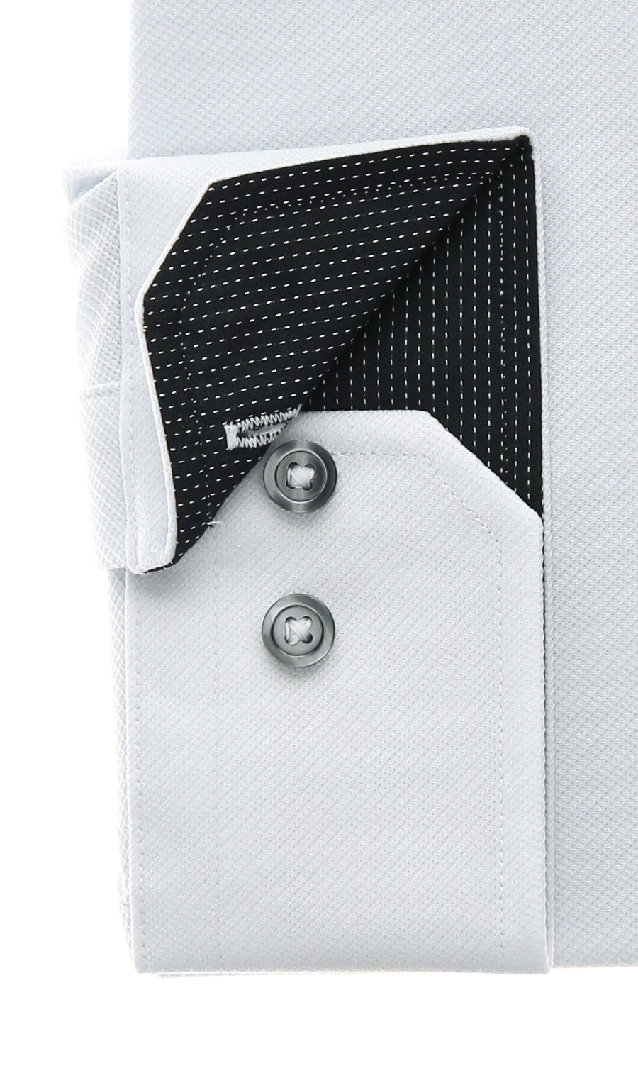 ワイドカラーワイシャツ【NON IRONTECH】【＃すごシャツ】 グレー 首周り:37cm,裄丈:78cm