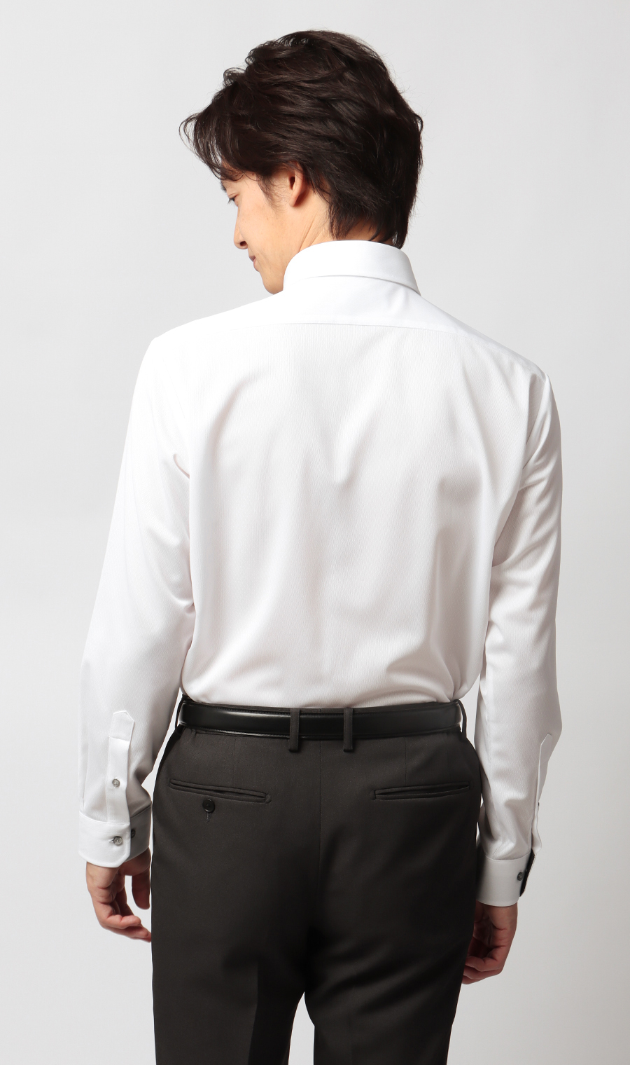 ボタンダウンワイシャツ【NON IRONTECH】【＃すごシャツ】 ホワイト 首周り:37cm,裄丈:78cm