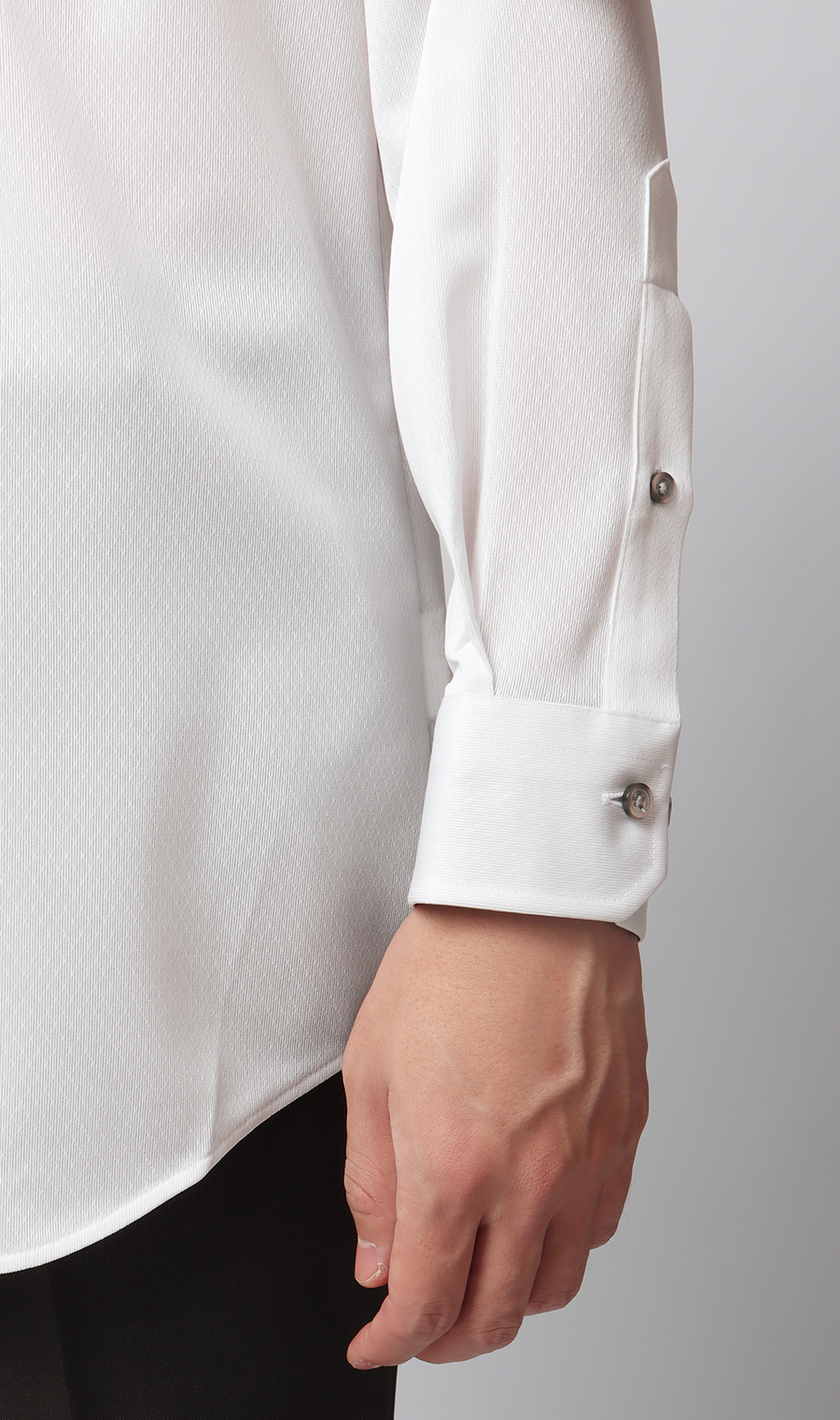 ボタンダウンワイシャツ【NON IRONTECH】【＃すごシャツ】 ホワイト 首周り:37cm,裄丈:78cm