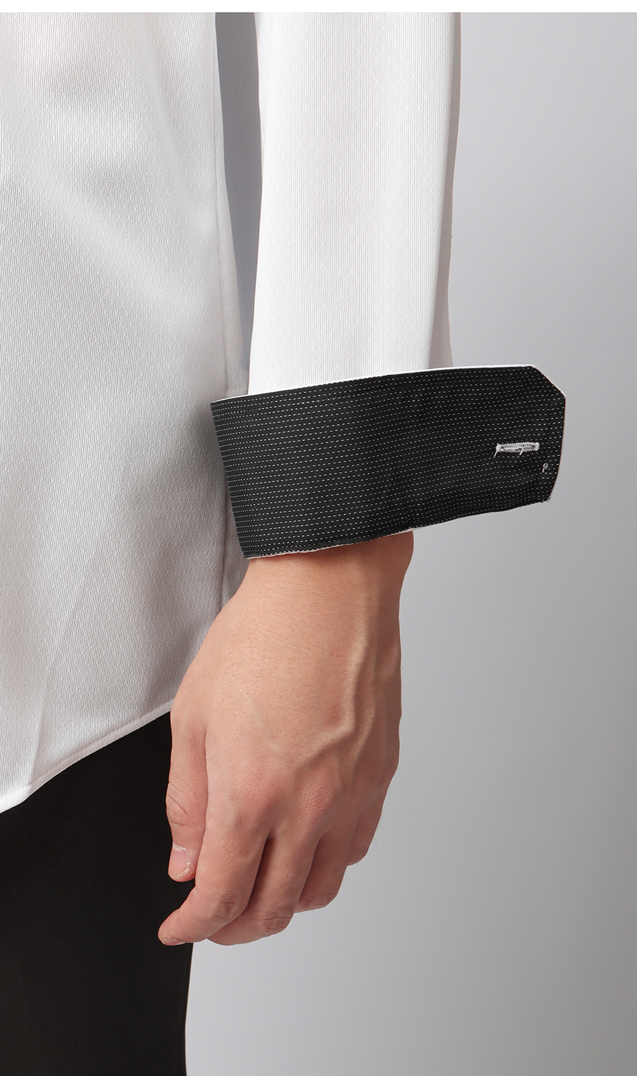 ボタンダウンワイシャツ【NON IRONTECH】【＃すごシャツ】 ホワイト 首周り:37cm,裄丈:78cm