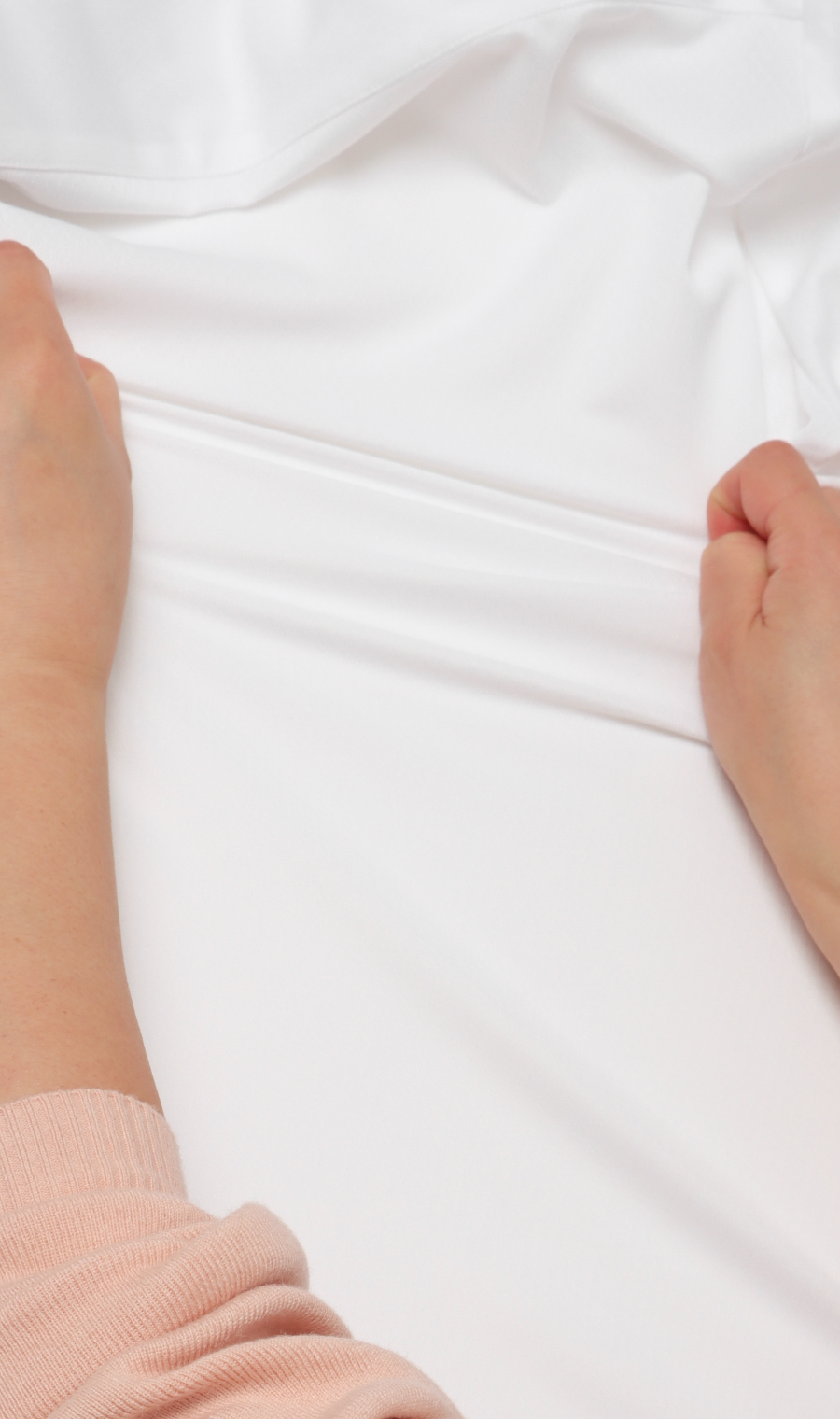 ボタンダウンワイシャツ【NON IRONTECH】【＃すごシャツ】 ホワイト 首周り:37cm,裄丈:78cm