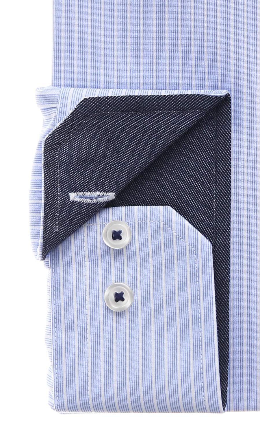 ワイドカラーワイシャツ【NON IRONTECH】【JAPAN FABRIC】【#すごシャツ】 ブルー 首周り:37cm,裄丈:78cm