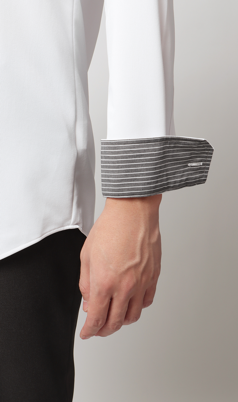 ワイドカラーワイシャツ【NON IRONTECH】【＃すごシャツ】 ホワイト 首周り:37cm,裄丈:78cm