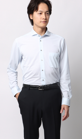 ワイドカラーワイシャツ【NON IRONTECH】【＃すごシャツ】