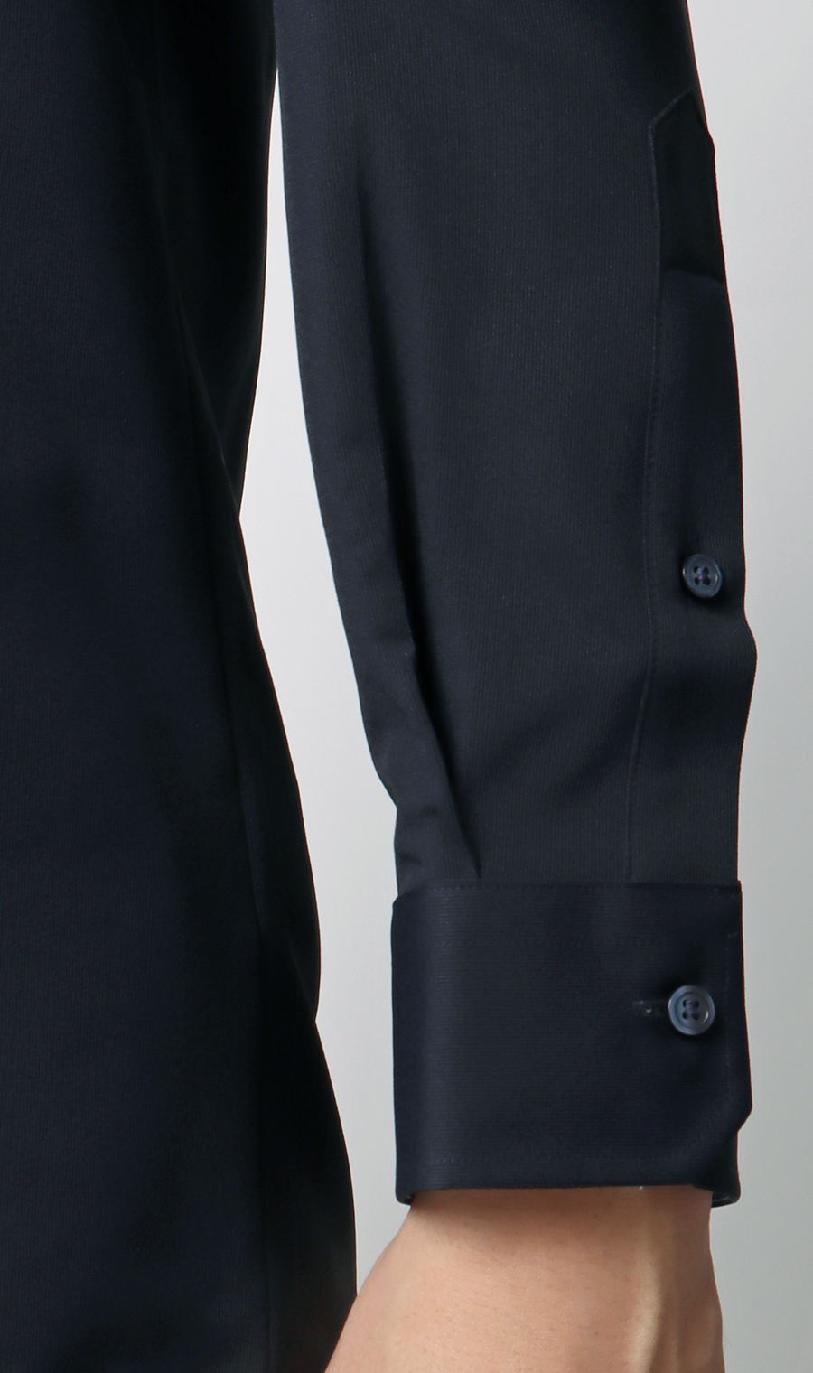 ワイドカラーワイシャツ【NON IRONTECH】【#すごシャツ】 ネイビー 首周り:39cm,裄丈:82cm