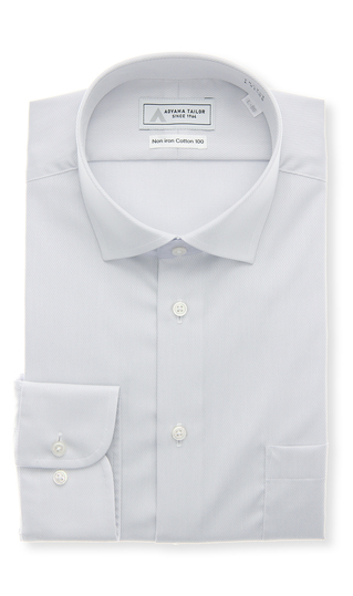 ワイドカラーワイシャツ【NON IRONTECH】【Non iron Cotton 100】