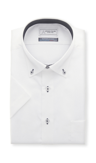 ボタンダウンワイシャツ【半袖】【涼】