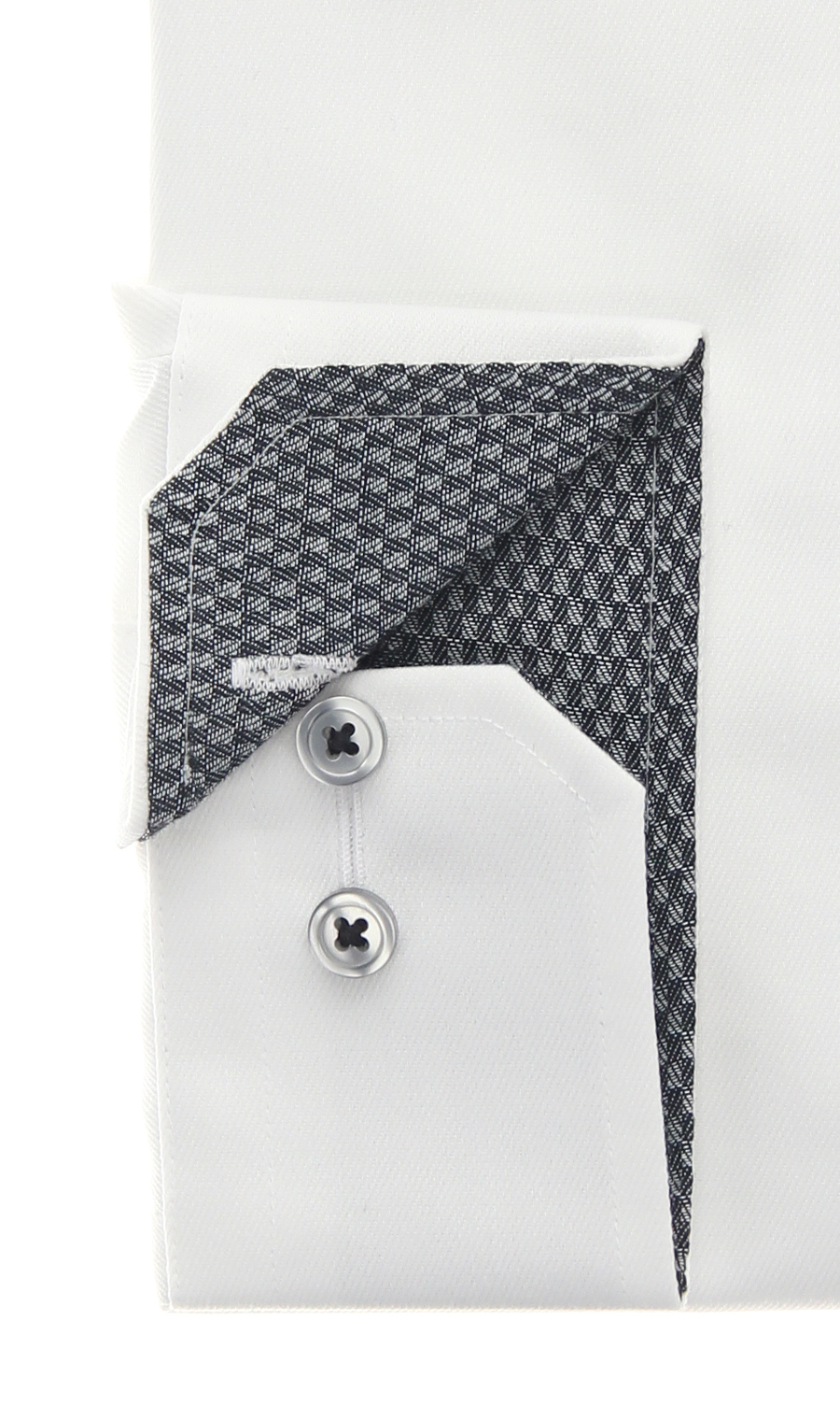 ワイドカラーワイシャツ【NON IRON】【JAPAN FABRIC】 ホワイト 首周り:37cm,裄丈:78cm