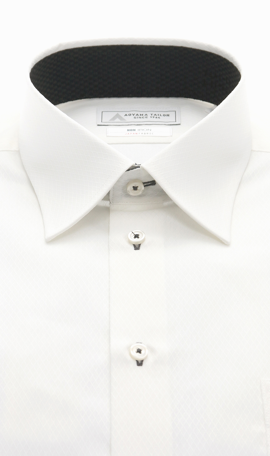 レギュラーカラーワイシャツ【NON IRON】【JAPAN FABRIC】 ホワイト 首周り:39cm,裄丈:84cm