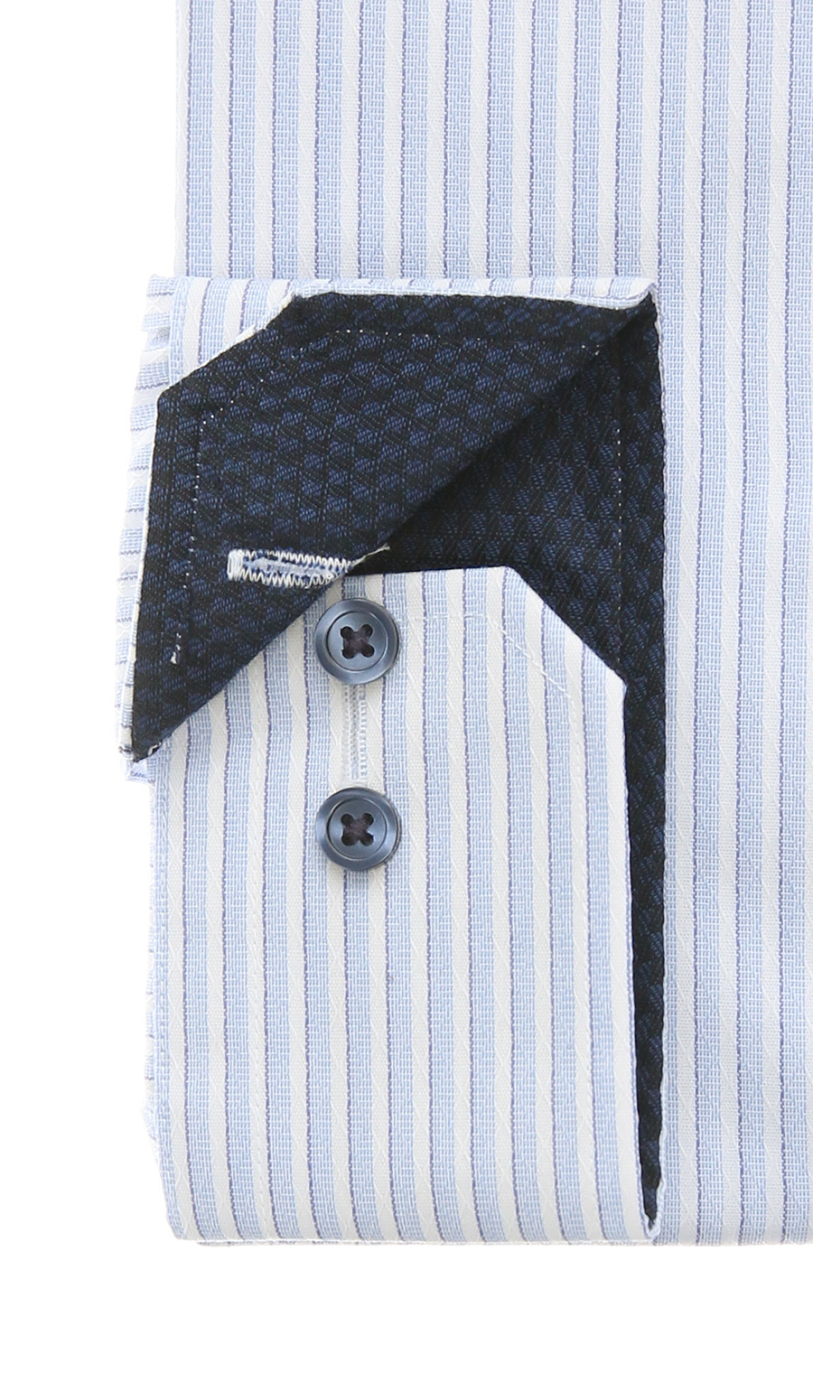 ワイドカラーワイシャツ【NON IRON】【JAPAN FABRIC】 ブルー 首周り:43cm,裄丈:82cm