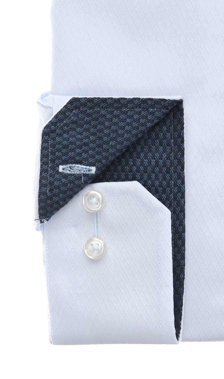 レギュラーカラーワイシャツ【NON IRON】【JAPAN FABRIC】 ブルー 首周り:43cm,裄丈:82cm
