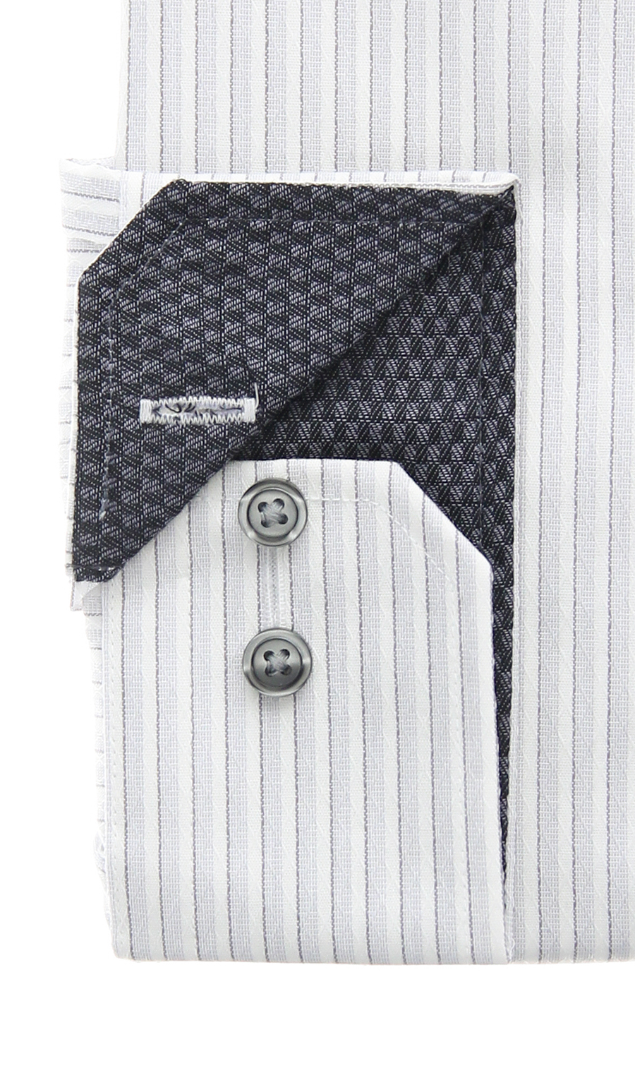 ワイドカラーワイシャツ【NON IRON】【JAPAN FABRIC】 グレー 首周り:39cm,裄丈:82cm