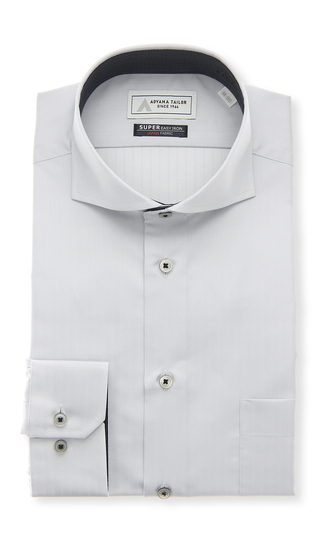 ワイドカラーワイシャツ【播州織】