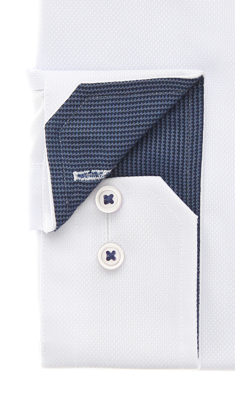 ボタンダウンワイシャツ【播州織】 パープル 首周り:37cm,裄丈:78cm