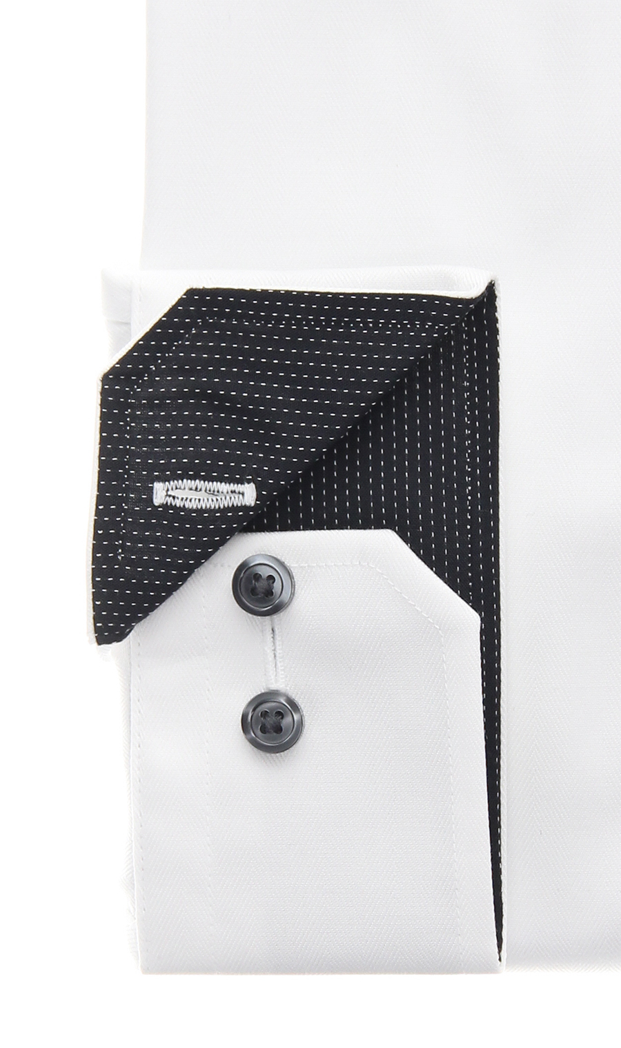 ワイドカラーワイシャツ【COTTON100】 ホワイト 首周り:37cm,裄丈:78cm