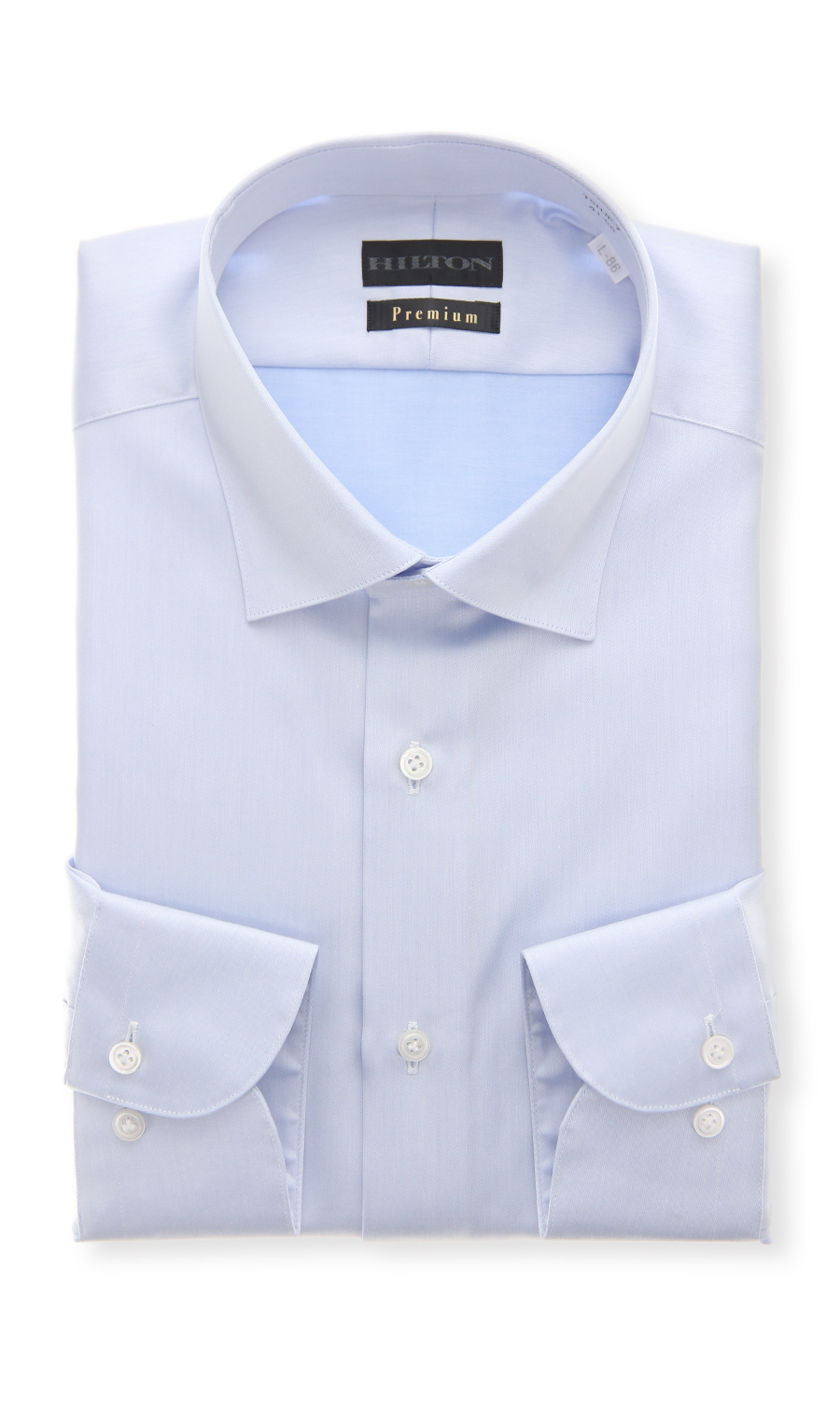 ワイドカラースタイリッシュワイシャツ【Premium model】 ブルー 首周り:37cm,裄丈:82cm