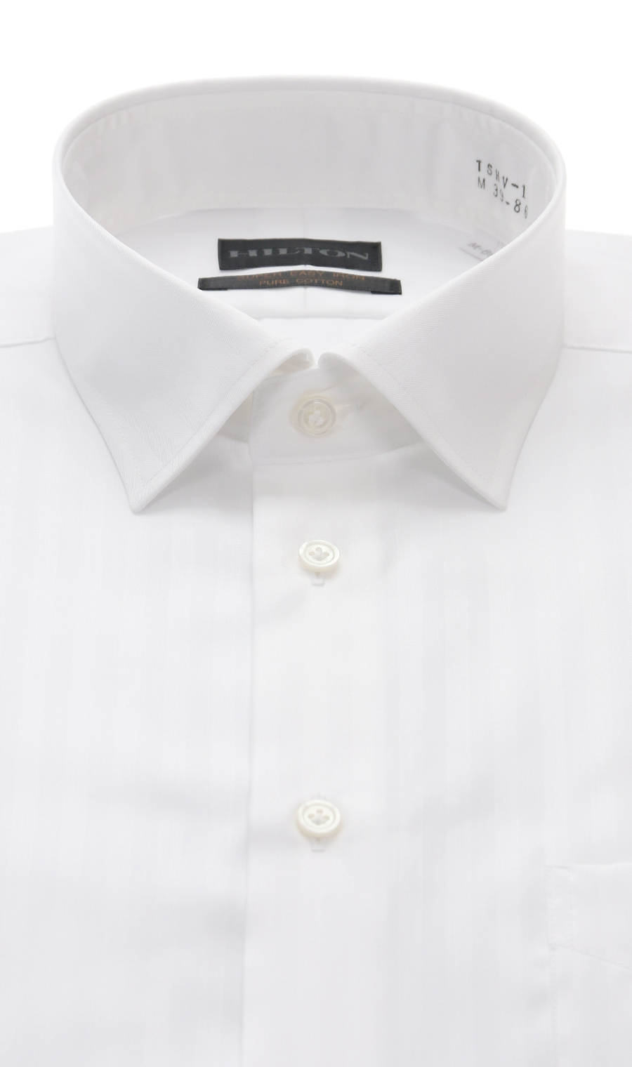 ワイドカラースタイリッシュワイシャツ ホワイト 首周り:37cm,裄丈:82cm