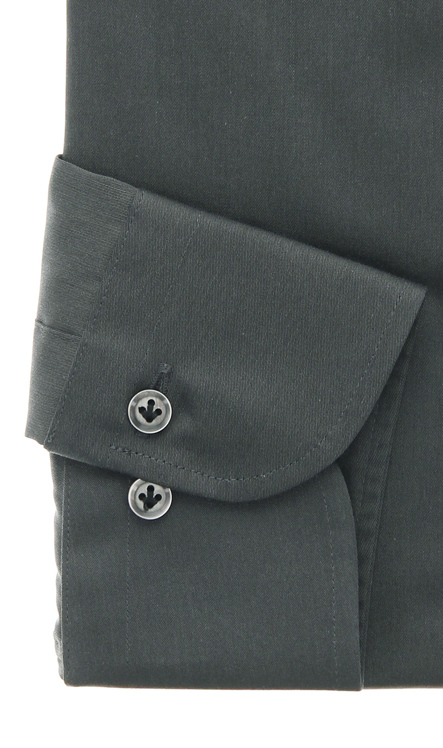 レギュラーカラースタイリッシュワイシャツ グレー 首周り:37cm,裄丈:82cm