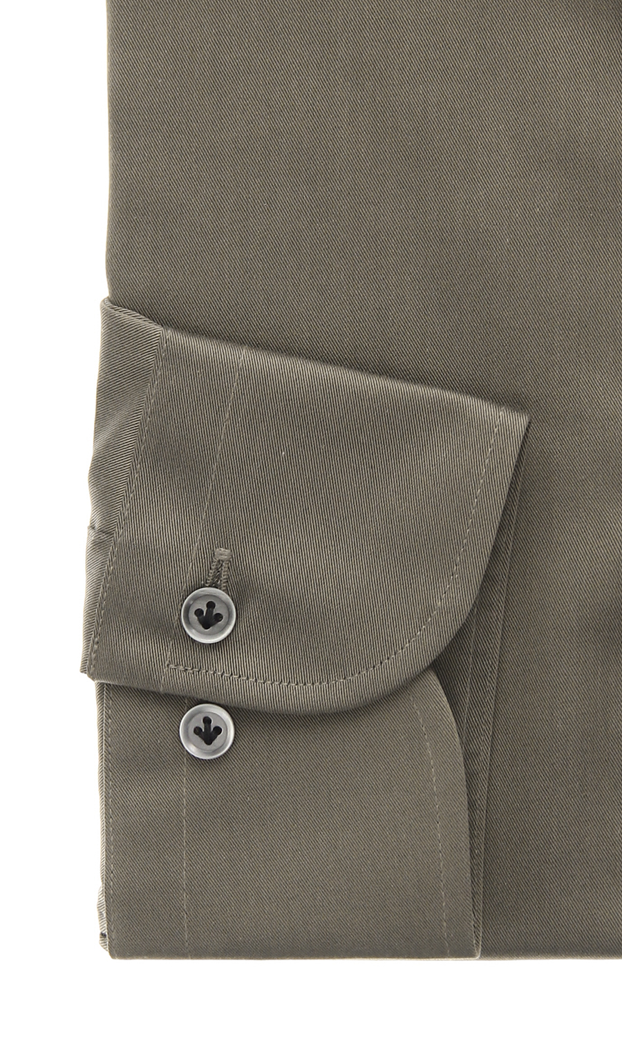 ワイドカラースタイリッシュワイシャツ カーキ 首周り:37cm,裄丈:82cm