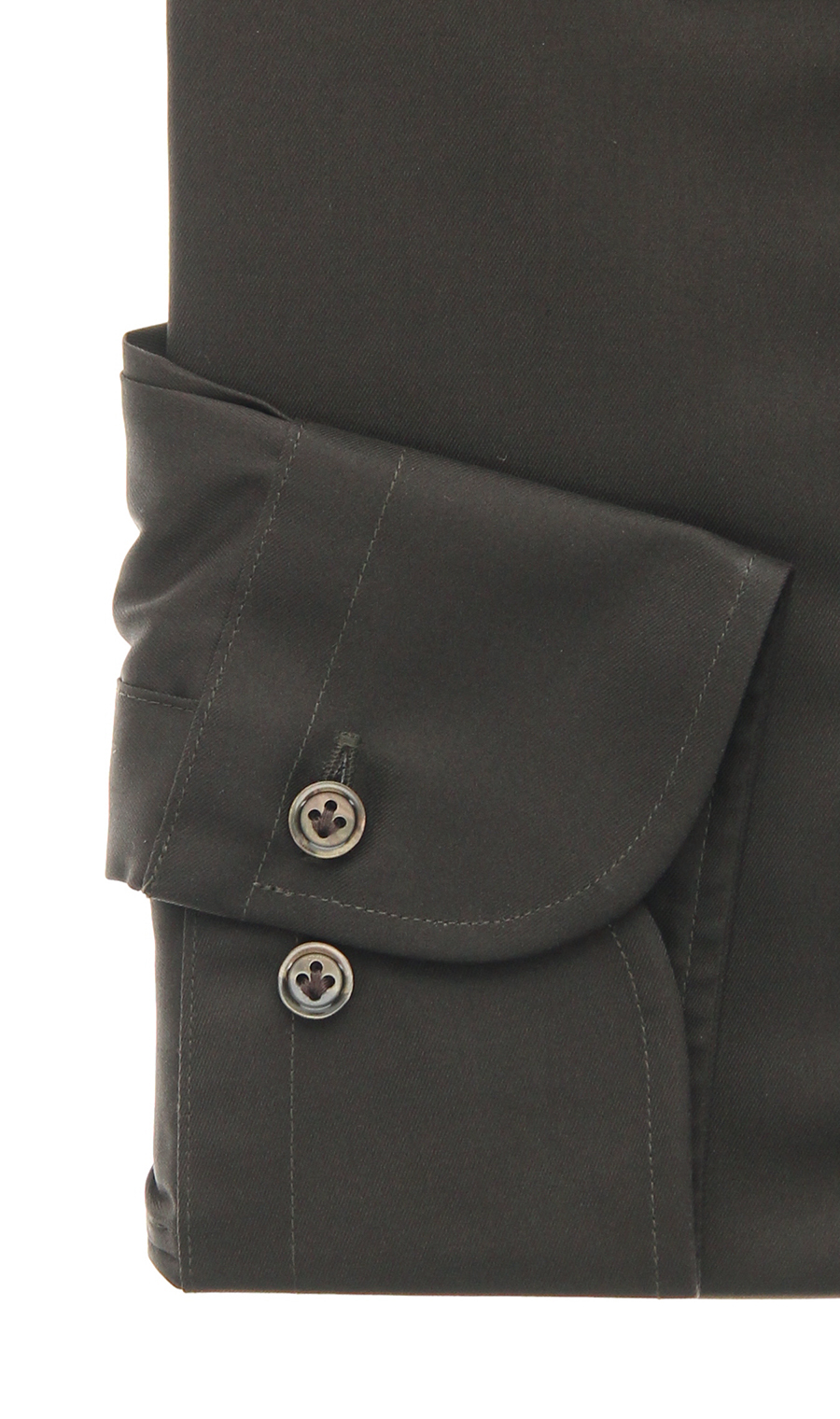 レギュラーカラースタイリッシュワイシャツ ブラウン 首周り:37cm,裄丈:82cm