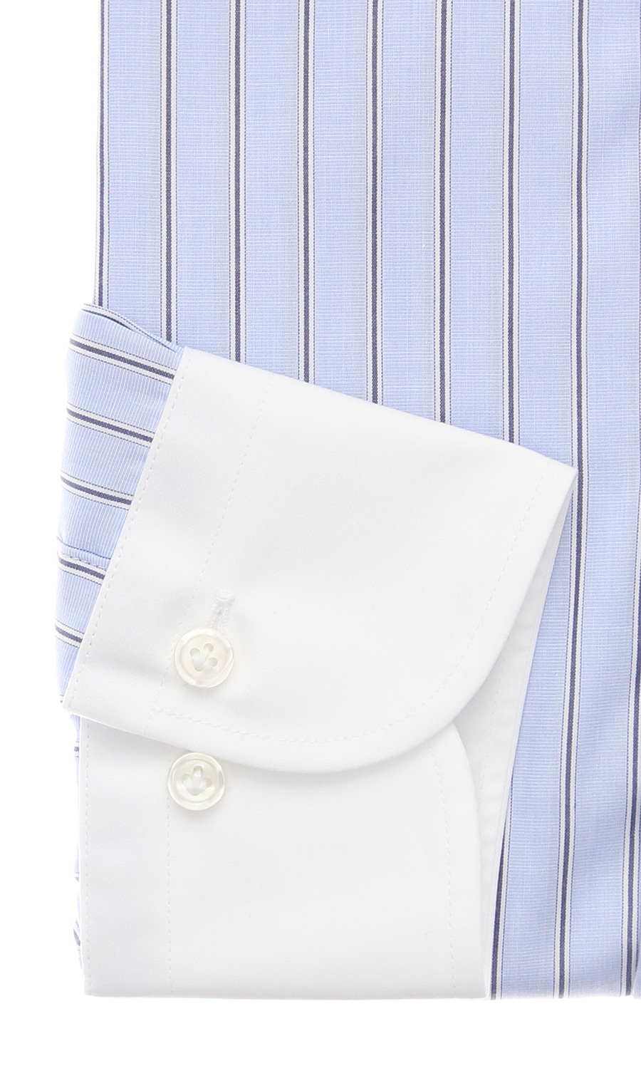 クレリックスタイリッシュワイシャツ ブルー 首周り:37cm,裄丈:82cm