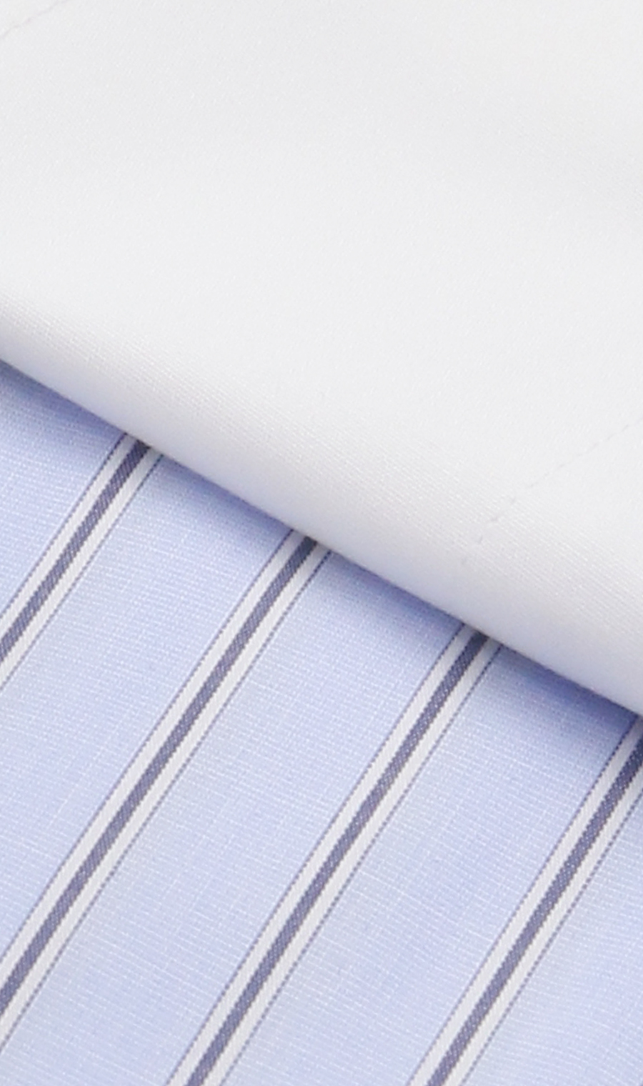 クレリックスタイリッシュワイシャツ ブルー 首周り:37cm,裄丈:82cm