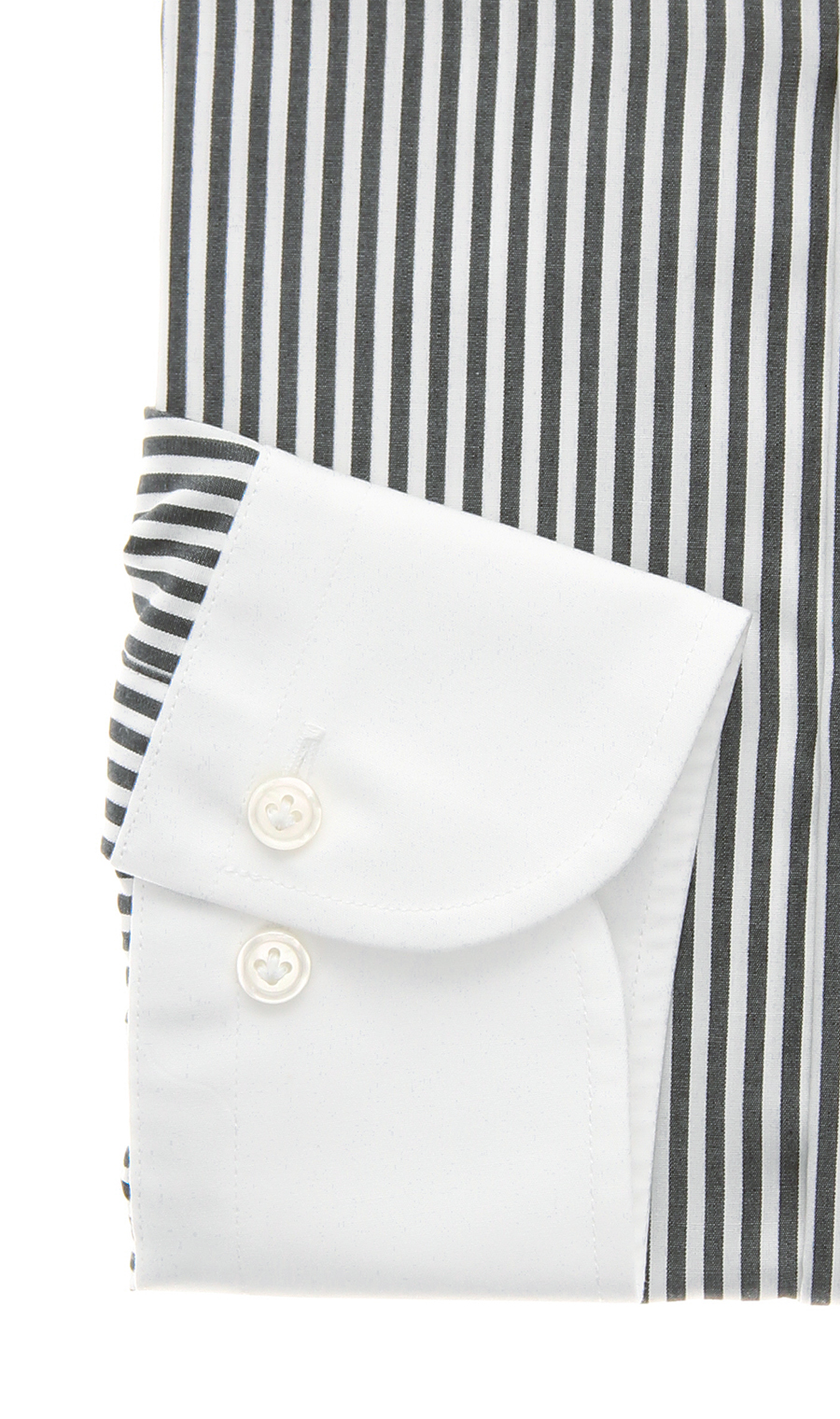 クレリックスタイリッシュワイシャツ チャコール 首周り:37cm,裄丈:82cm