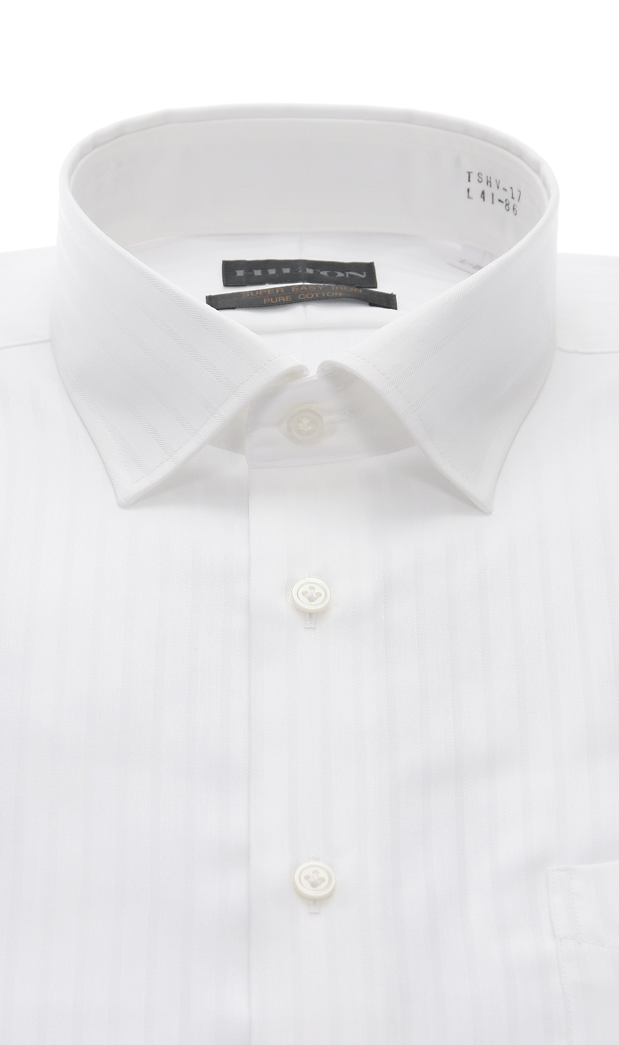 ワイドカラースタイリッシュワイシャツ ホワイト 首周り:37cm,裄丈:82cm