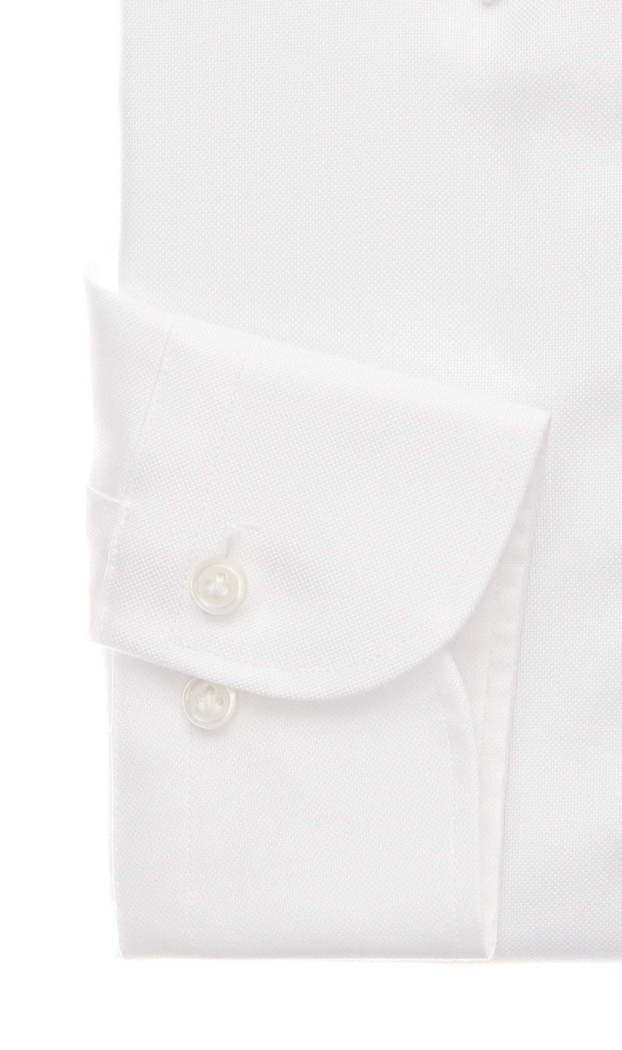 ボタンダウンスタイリッシュワイシャツ ホワイト 首周り:37cm,裄丈:82cm