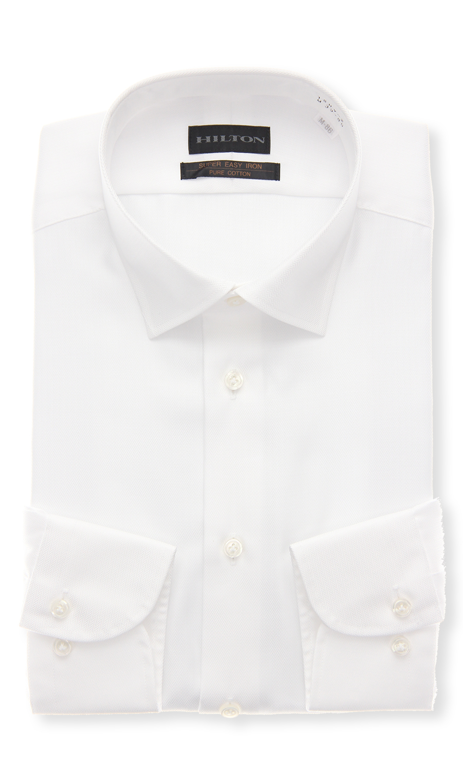 ワイドカラースタイリッシュワイシャツ ホワイト 首周り:37cm,裄丈:82cm