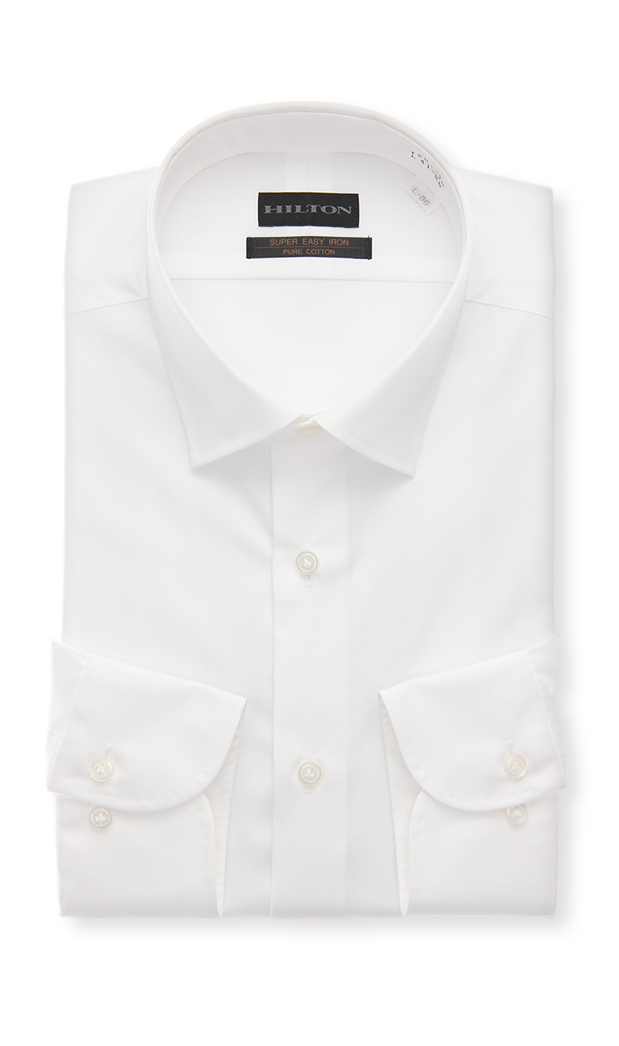 ワイドカラースタイリッシュワイシャツ ホワイト 首周り:37cm,裄丈:82cm