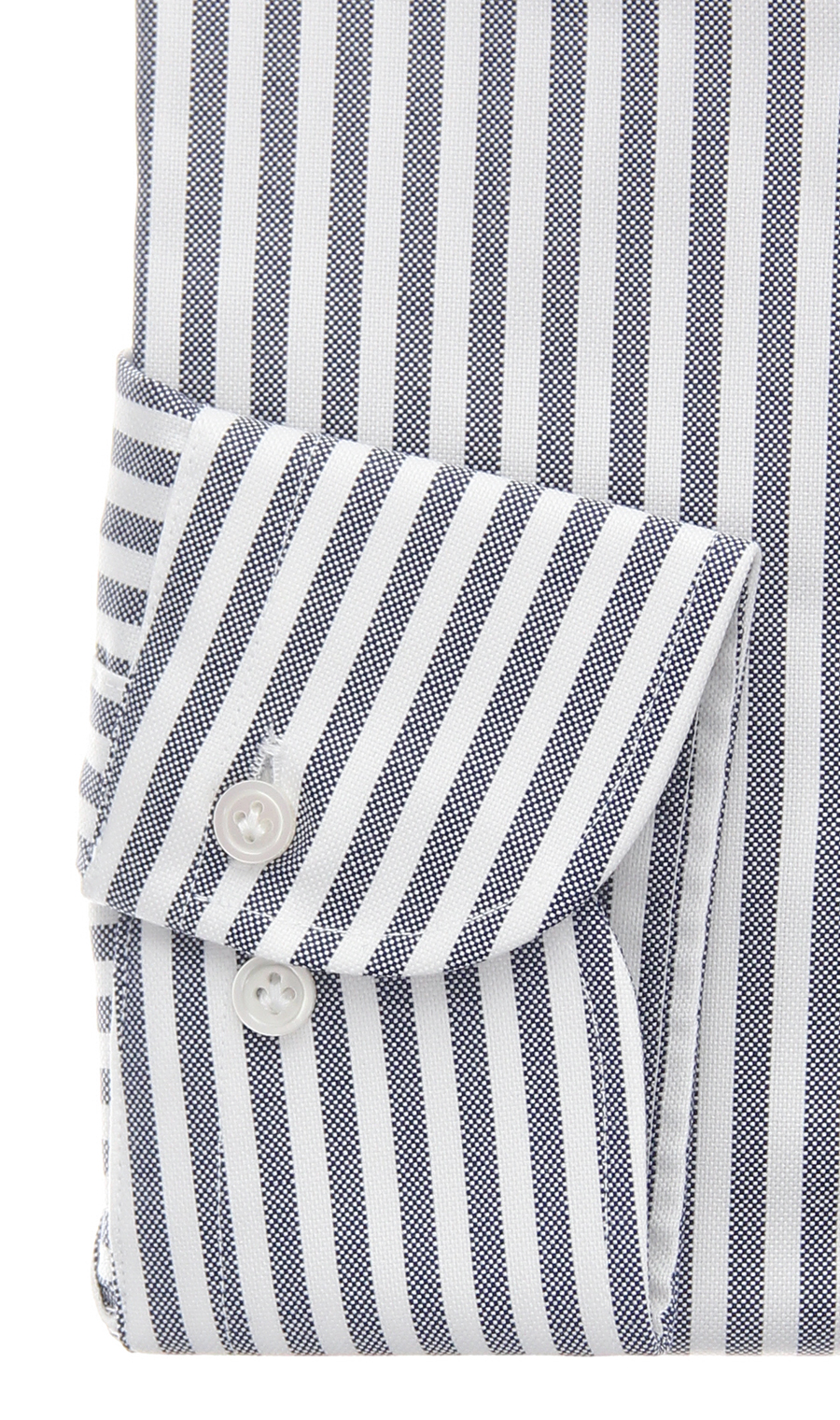 ボタンダウンスタイリッシュワイシャツ ネイビー 首周り:37cm,裄丈:82cm