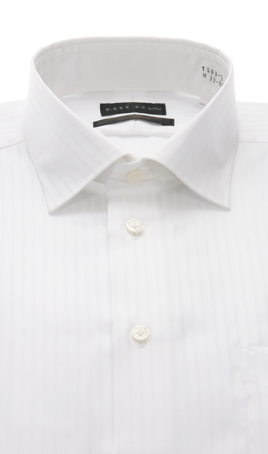 ワイドカラースタイリッシュワイシャツ ホワイト 首周り:37cm,裄丈:82cm