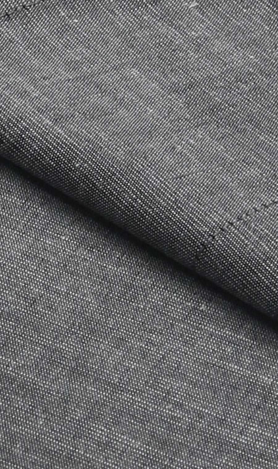 ワイドカラーワイシャツ【涼】【LINEN BREND】 チャコール 首周り:43cm,裄丈:82cm