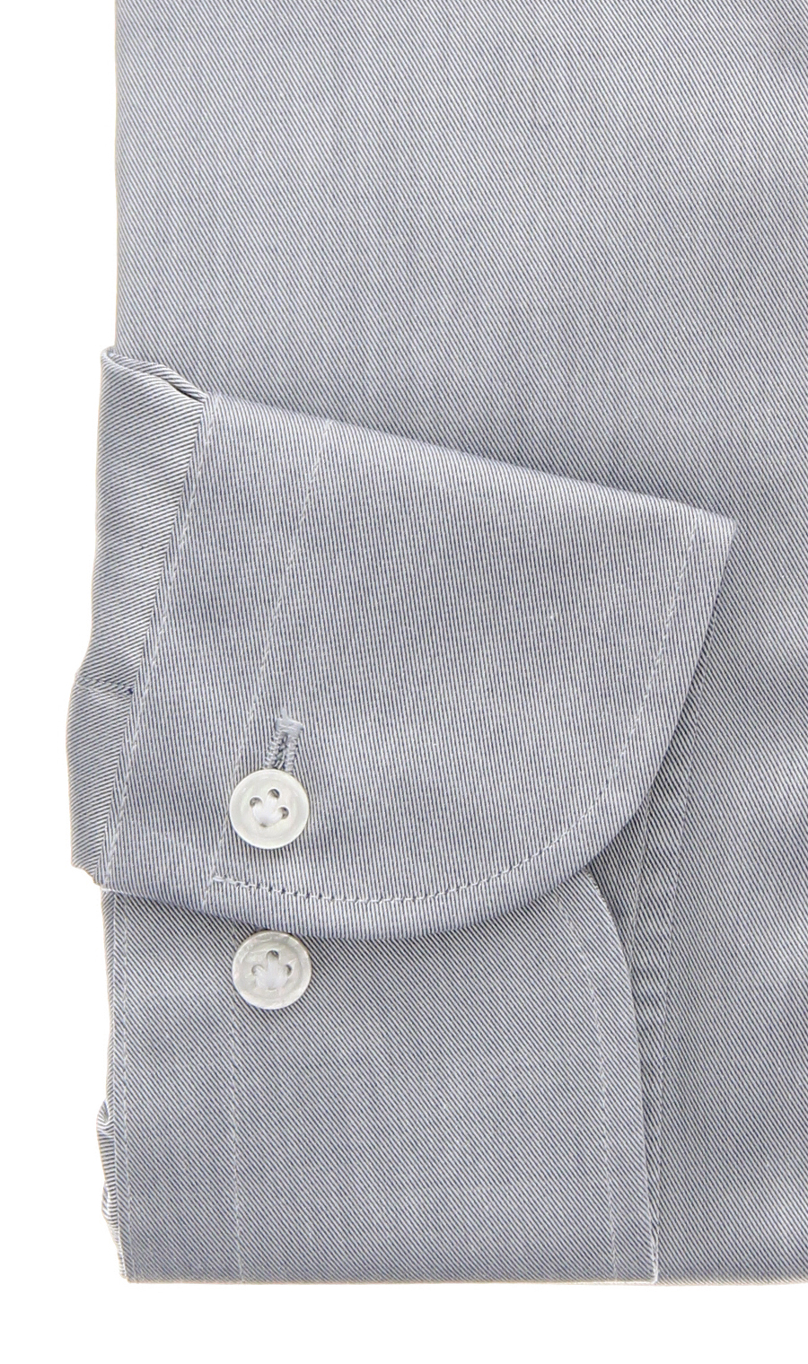 ワイドカラーワイシャツ【PURE COTTON】 グレー 首周り:37cm,裄丈:82cm