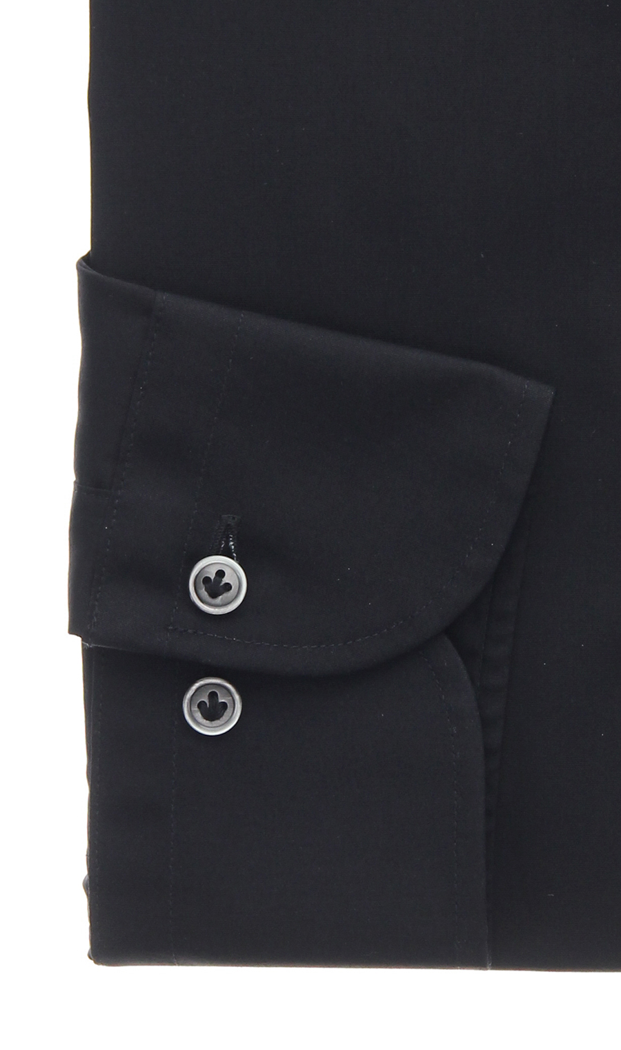 ワイドカラーワイシャツ【PURE COTTON】 ブラック 首周り:37cm,裄丈:82cm