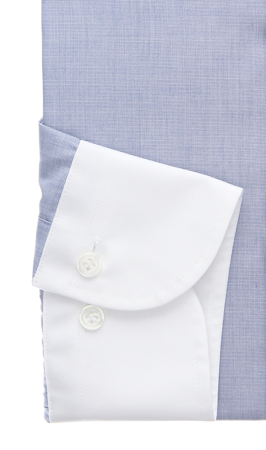 クレリックワイシャツ【PURE COTTON】 ネイビー 首周り:37cm,裄丈:82cm