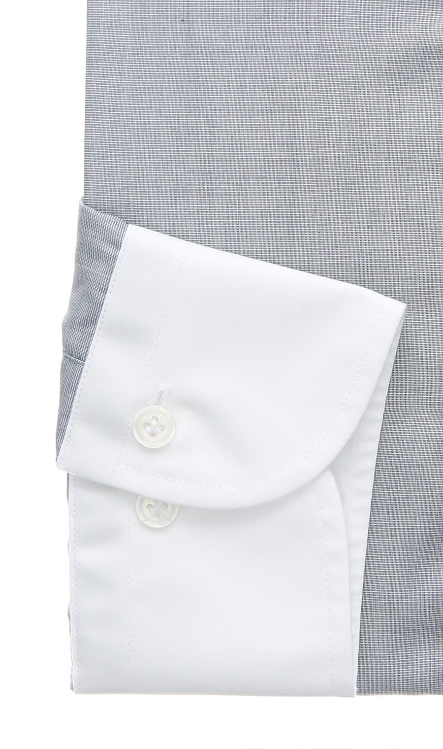 クレリックワイシャツ【PURE COTTON】 グレー 首周り:37cm,裄丈:82cm
