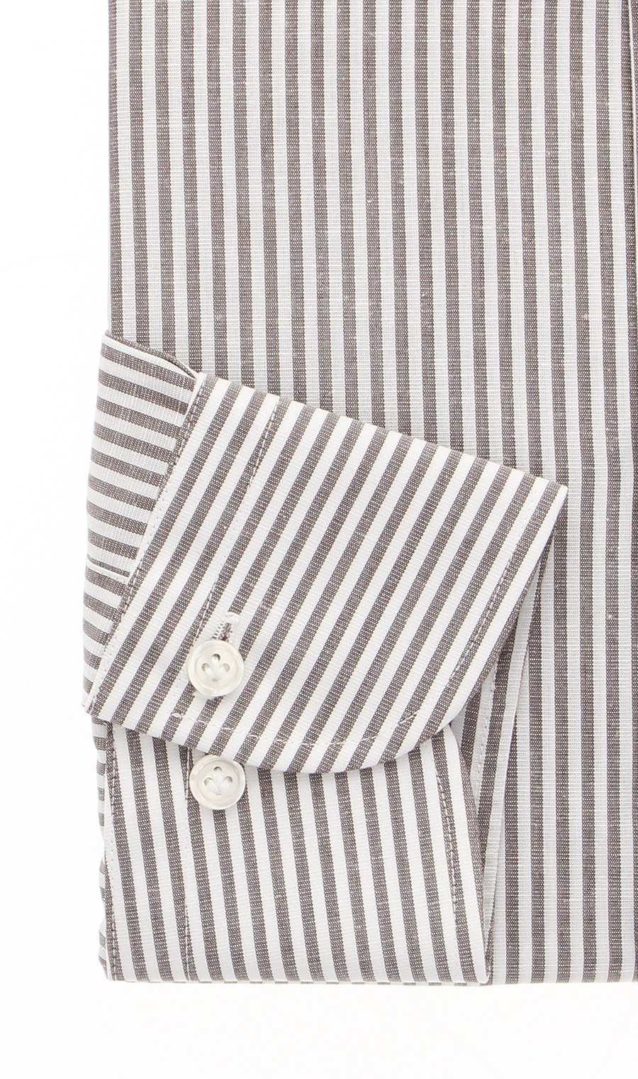 ワイドカラースタイリッシュワイシャツ【LINEN BLEND】 ブラウン 首周り:37cm,裄丈:82cm